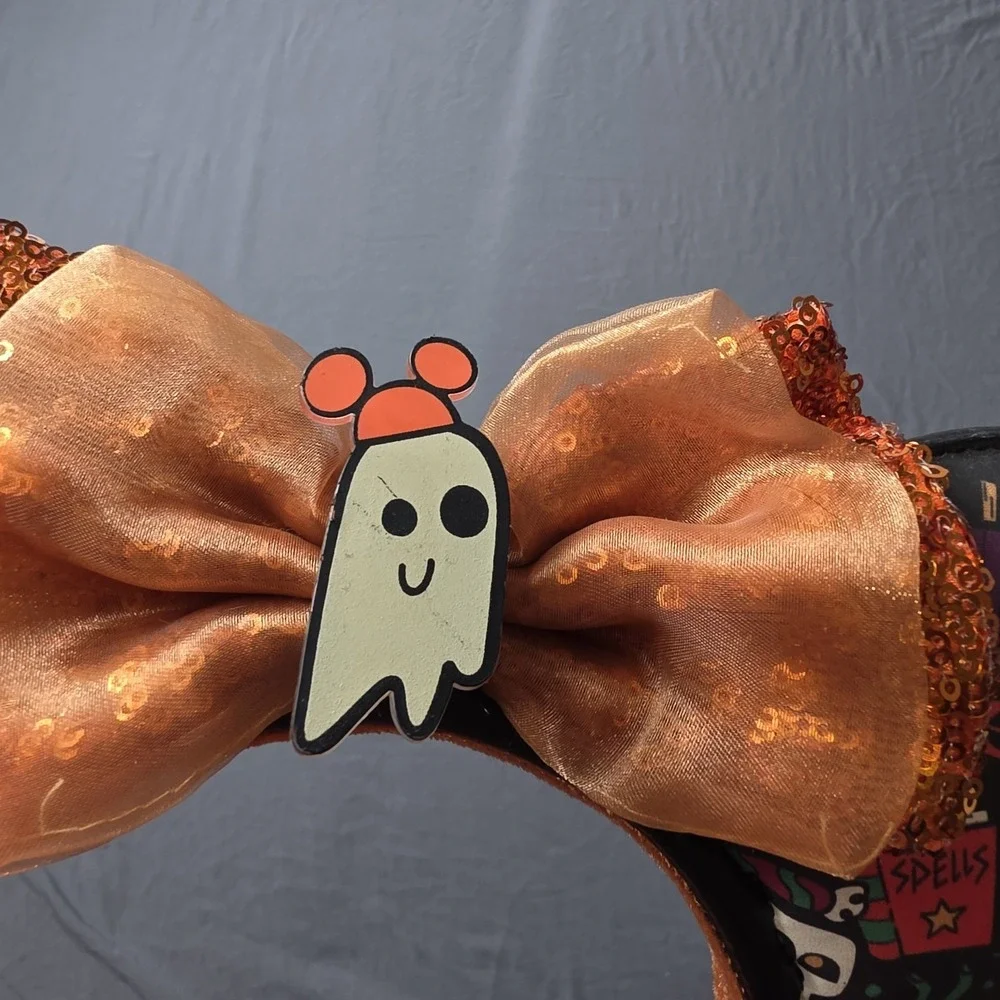 Disney Parks Minnie Mouse ears Halloween Party MNSSHP ghost pumpkin Mickey ears